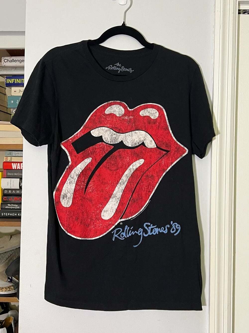The Rolling Stones '89 Tongue Graphic Black T-Shirt